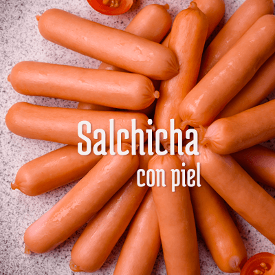 Salchicha con piel